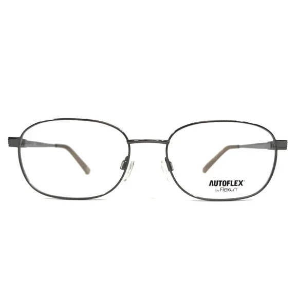 Autoflex by Flexon Eyeglasses Frames LONG RUN 033 Gunmetal Gray Oval 55-18-145