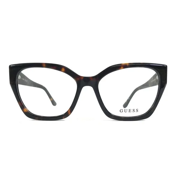 Guess Eyeglasses Frames GU50112 052 Tortoise Brown Butterfly Full Rim 55-17-145