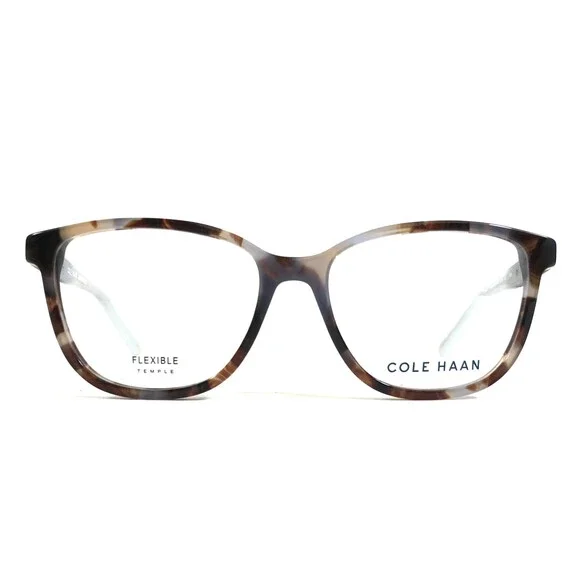 Cole Haan Eyeglasses Frames CH5043 210 BROWN TORTOISE Square Full Rim 53-16-135