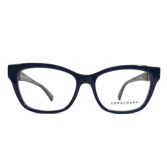Longchamp Eyeglasses Frames LO2697 403 Blue Brown Tortoise Cat Eye 53-16-140