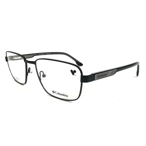 Columbia Eyeglasses Frames C3048 002 Matte Black Rectangle Wire Rim 58-18-150