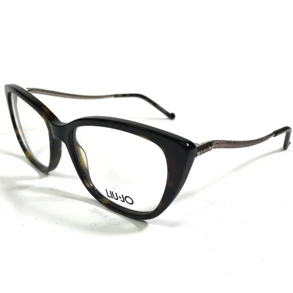 Liu Jo LJ2704 206 Eyeglasses Frames Brown Tortoise Gold Cat Eye 53-16-140