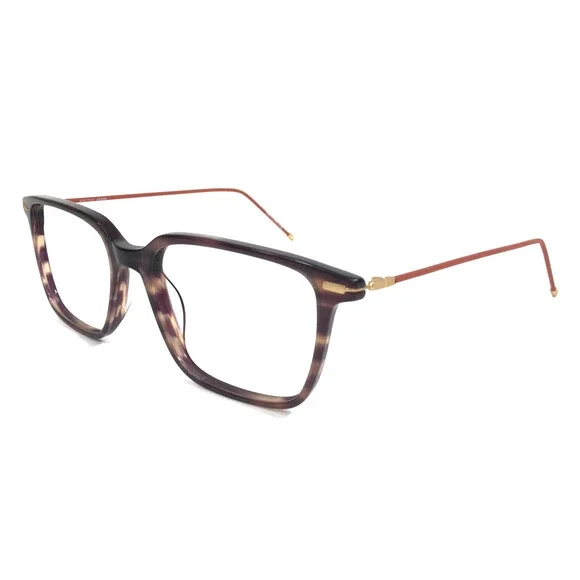 Bulova Eyeglasses Frame KENMORE BROWN Orange Oversized Square Full Rim 54-17-140