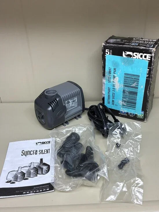 SICCE Syncra Silent 3.0 Pump 714 GPH Submersible Aquarium Fountain Fish Tank