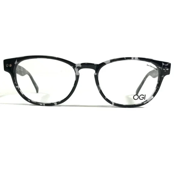OGI EVOLUTION 9227/1976 Eyeglasses Frames Black Clear Tortoise Round 51-17-145