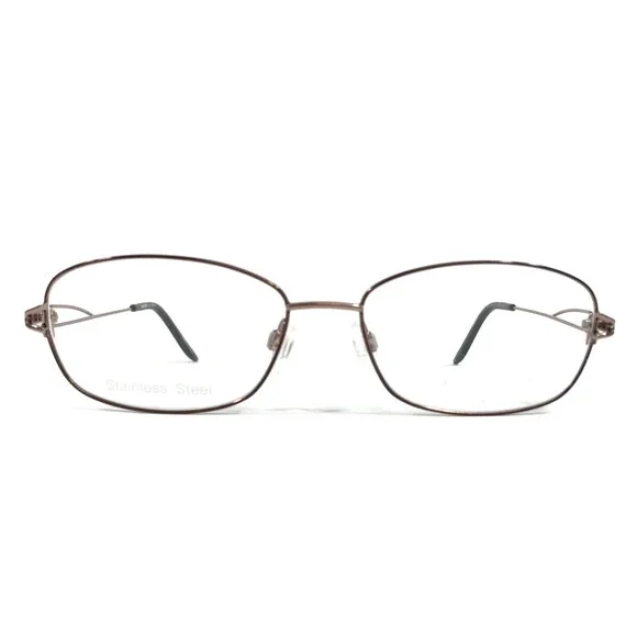 Aristar by Charmant Eyeglasses Frames AR18411 535 Brown Rectangle 54-16-135