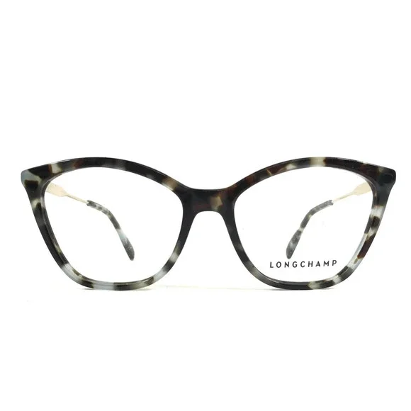 Longchamp Eyeglasses Frames LO2692 404 Gray Tortoise Gold Cat Eye 54-17-145