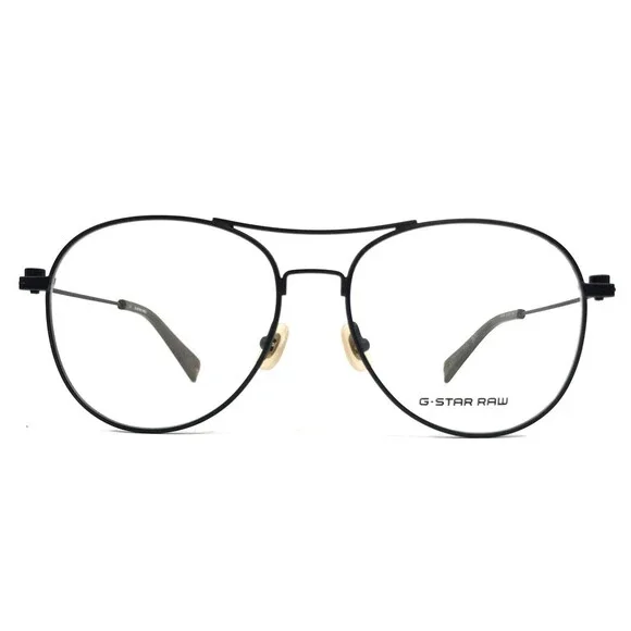 G-Star Raw Eyeglasses Frames GS100-002 SNIPER Black Round Wire Rim 53-15-145