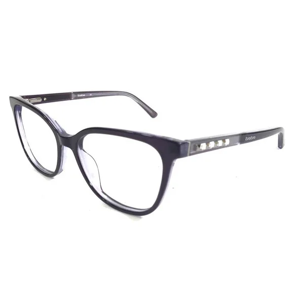 Bebe Eyeglasses Frames BB5169 500 PLUM Purple Swarovski Crystals 52-15-135