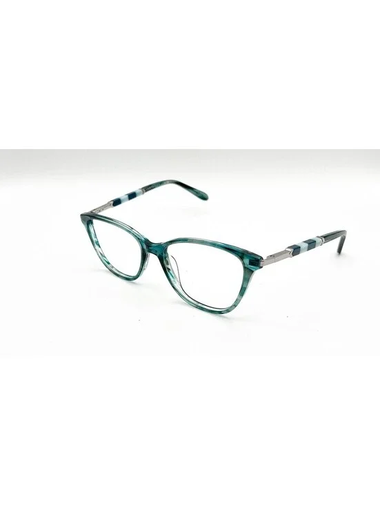 Ann Taylor At344 C03 Verdigreen Horn Authentic Eyeglasses 53-16-135
