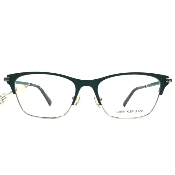 Calvin Klein Jeans Eyeglasses Frame CKJ18105 305 Jade Cat Eye Full Rim 52-17-135