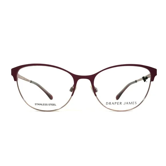 Draper James Eyeglasses Frames DJ5040 604 MERLOT Red Gold Cat Eye 54-17-140