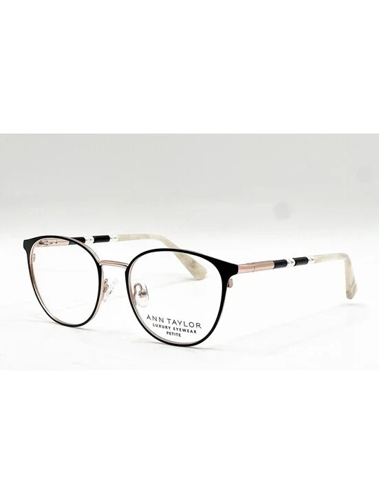 Ann Taylor Atp023 C01 Matte Black Authentic Eyeglasses 48-17-130