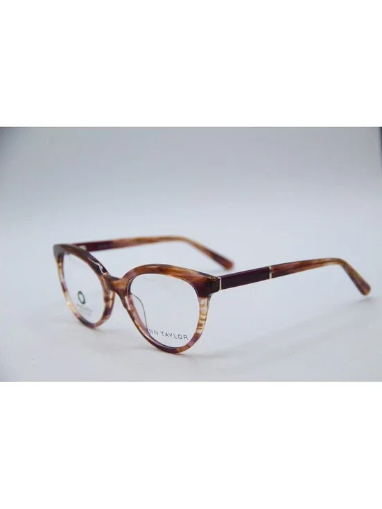 Ann Taylor At348 C01 Havana Purple Authentic Eyeglasses 52-18