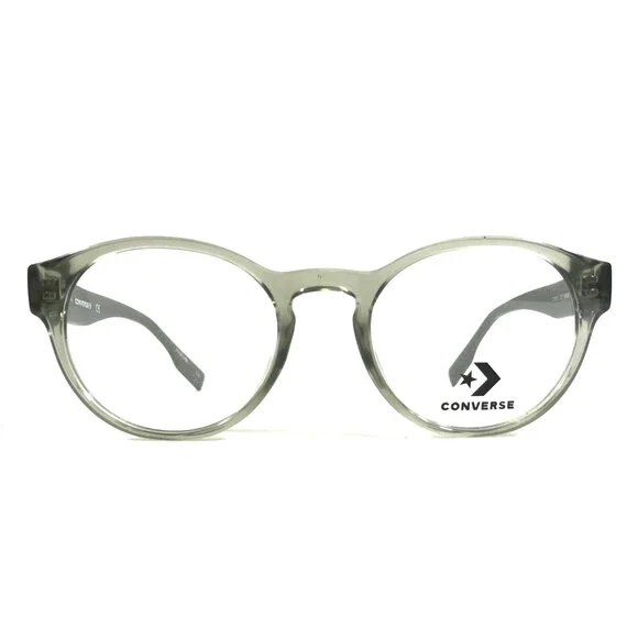 Converse Eyeglasses Frames CV5018 331 Transparent Green Round Full Rim 49-20-145