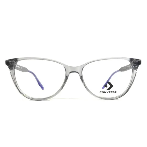 Converse Eyeglasses Frame CV5004 030 Transparent Grey Cat Eye Full Rim 52-15-140