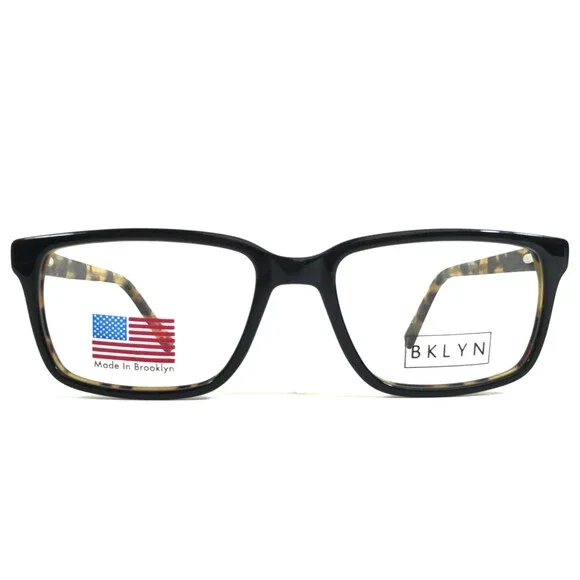 BKLYN Eyeglasses Frames RED KOOK BLK Black Tortoise Rectangle Full Rim 54-18-140