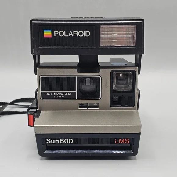 Vtg Polaroid Sun 600 LMS Instant Film Camera Light Management System Untested