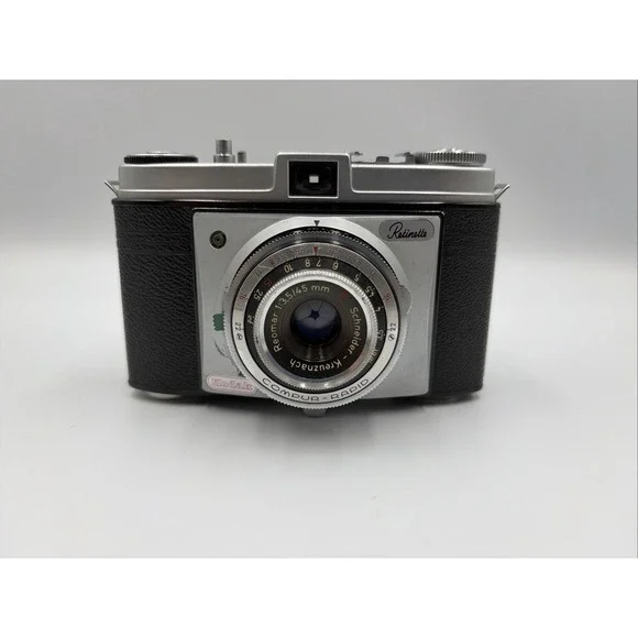 KODAK RETINETTE 35mm film Camera with Schneider Reomar 1:3.5/45mm lens Untested