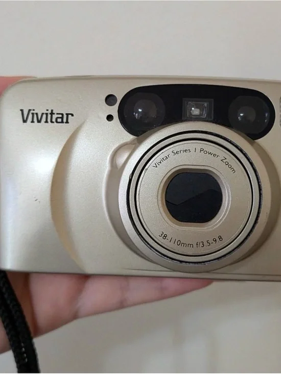 Vivitar Compact Point-and-Shoot Camera in Champagne