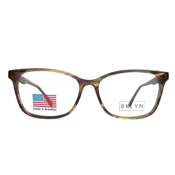 BKLYN Eyeglasses Frames FREEPORT MAUVS Mauve Stripe Cat Eye Full Rim 54-15-142