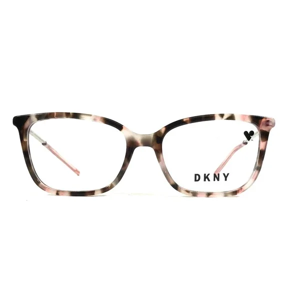 DKNY Eyeglasses Frames DK7008 265 Pink Brown Tortoise Cat Eye Full Rim 52-17-135