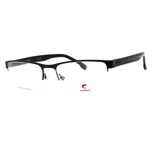 NWT Carrera CARRERA 8888-0003 00 Black Rectangle 58mm Eyeglasses