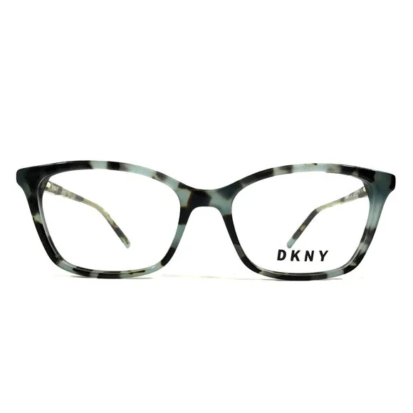 DKNY Eyeglasses Frames DK5013 320 Teal Tortoise Cat Eye Full Rim 52-17-135