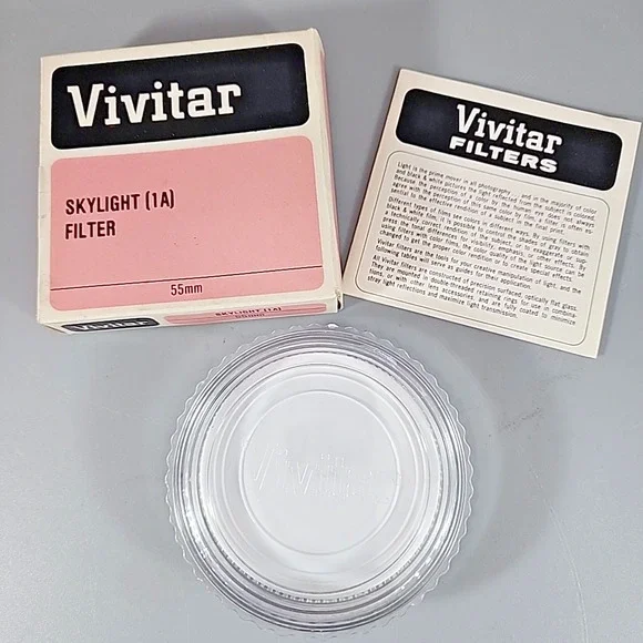 Vivitar 55mm Filter Case Only - w/Box & Filter Guide