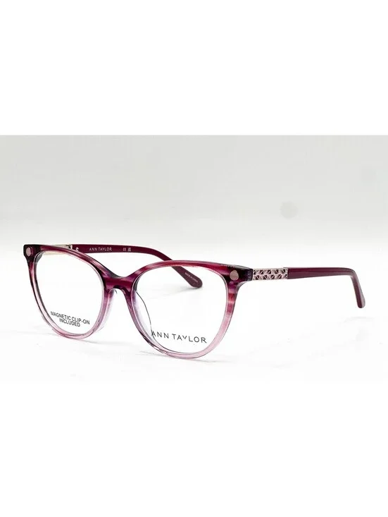 Ann Taylor At350Cp C03 Mulberry Authentic Eyeglasses W/ Clip 52-16-135