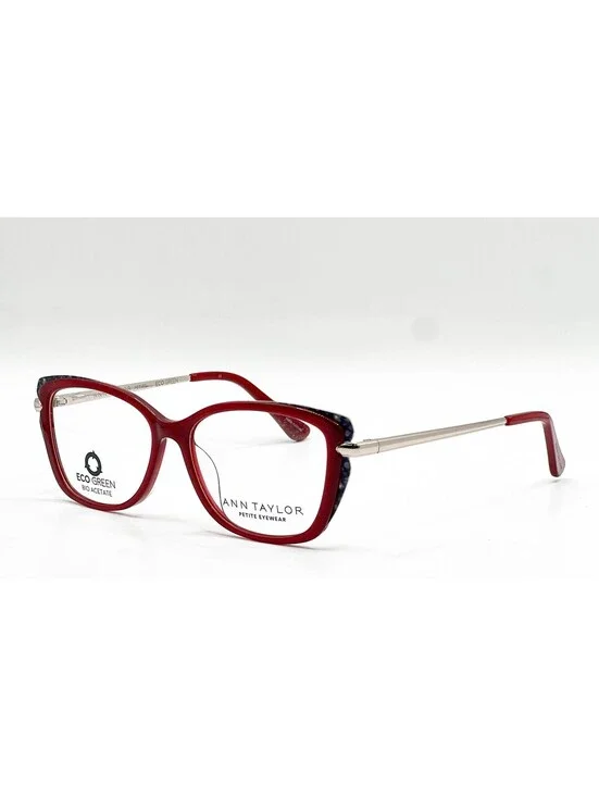 Ann Taylor Atp820 C02 Red Authentic Eyeglasses 50-14-135