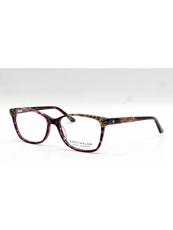Ann Taylor At003 C03 Burgundy Authentic Eyeglasses 53-16-135