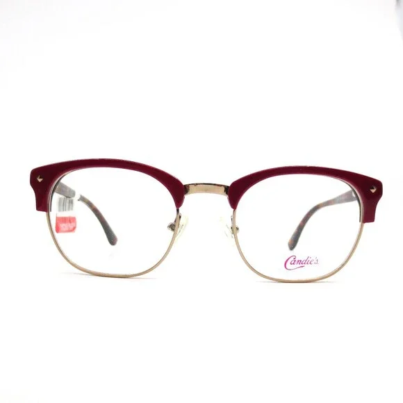 Candie's CA0140 066 Red Tortoise Round Horn Rim eyeglasses Frames 48-20-135