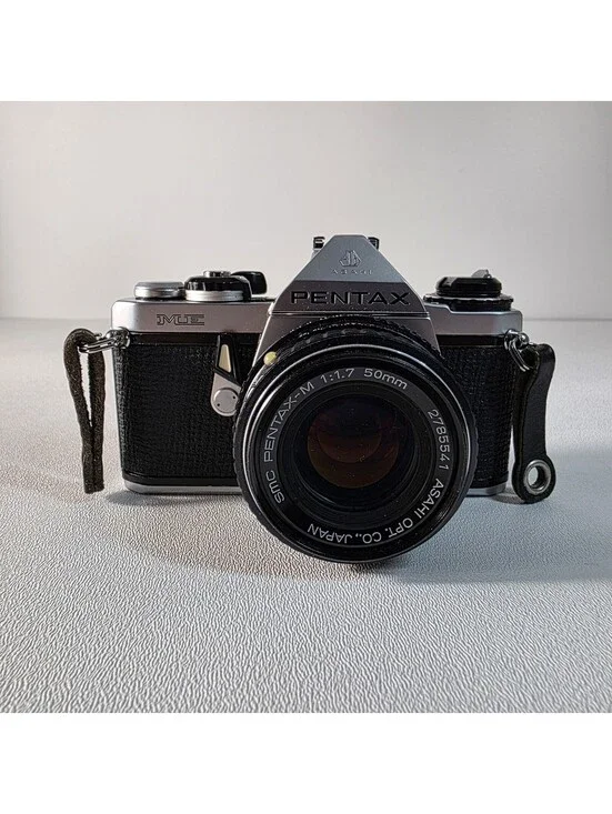 Pentax ME 35mm Film SLR Camera w/ SMC 50mm f/1.7 Lens Excellent Condition