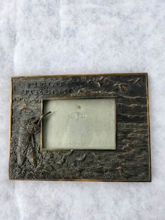 Duck Hunter 3D Photo Frame Field and Stream Collection Brass for 4x6 Photos