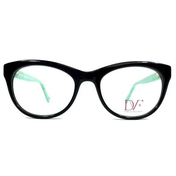 Diane Von Furstenberg Eyeglasses Frame DVF5058 001 Black Leopard Print 49-18-135