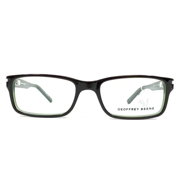 Geoffrey Beene Eyeglasses Frames G903 BRN Brown Green Rectangle 49-16-135