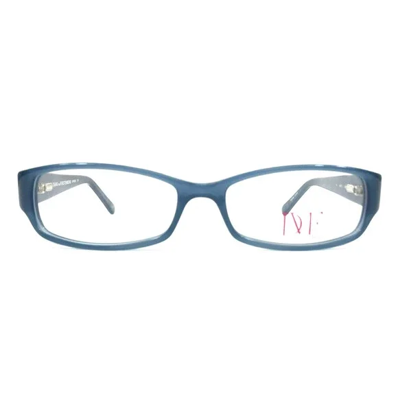 Diane Von Furstenberg Eyeglasses Frames DVF5026 319 Blue Rectangle 49-15-130