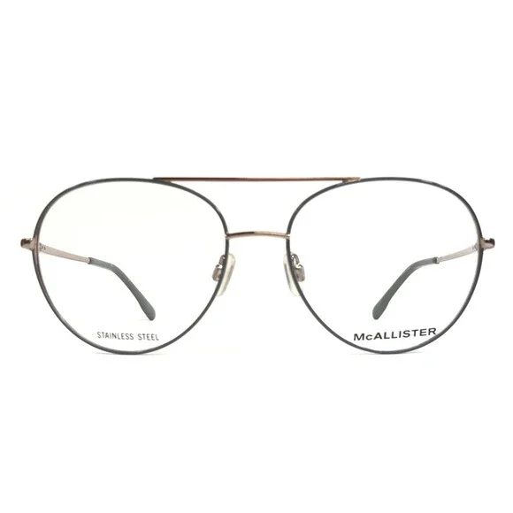 McAllister Eyeglasses Frames MC4509 770 ROSE GOLD Double Bridge Round 56-17-140