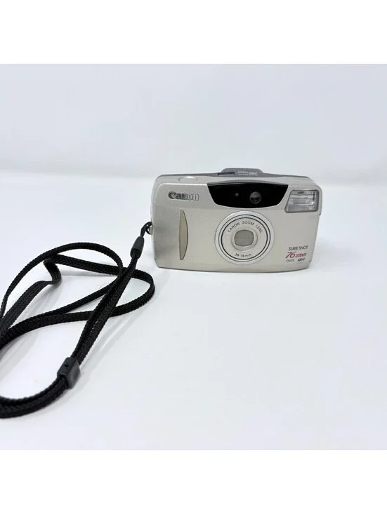 Canon Sure Shot 76 Zoom 38-76mm Point & Shoot Film Camera Tested & Working