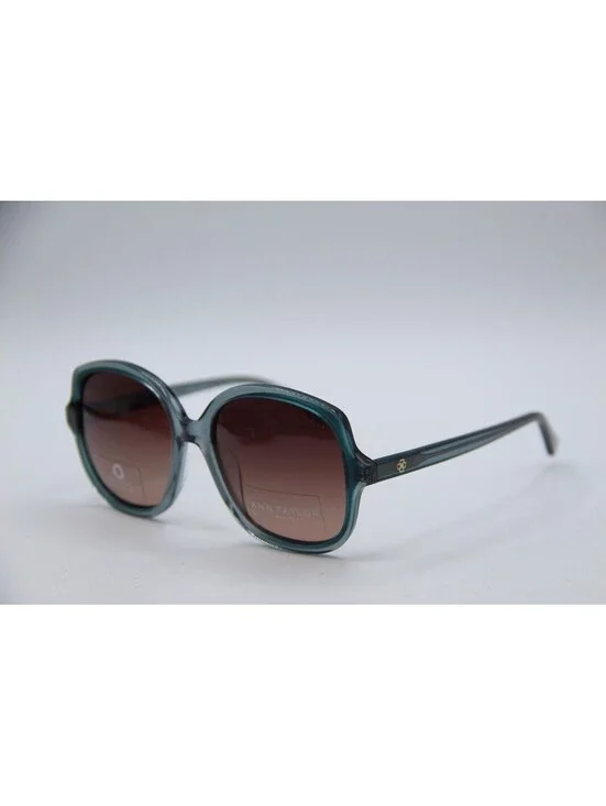 Ann Taylor Atp925 C02 Clear Green Polarized Authentic Sunglasses 52-16