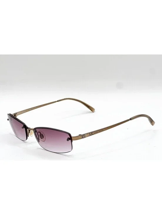 Anne Klein Ak6125 406/59 Black/Gold Authentic Sunglasses 53-16-135