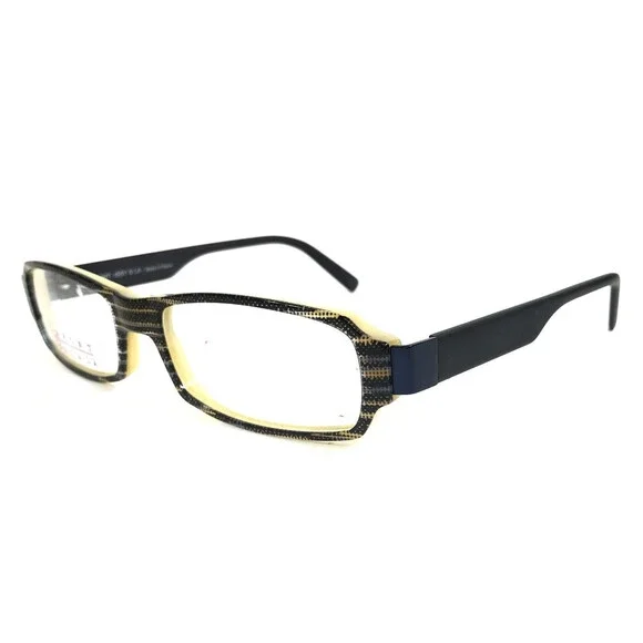 Lafont Issy & La Eyeglasses Frames BOLIDE 346 Striped Blue Gray Matte 52-16-136