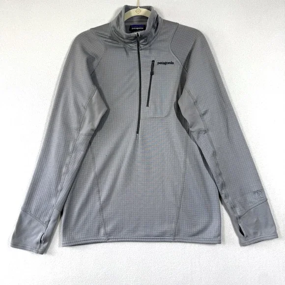 Patagonia R1 Pullover Jacket‎ Men Medium 1/2 Zip Waffle Grid Fleece Regulator