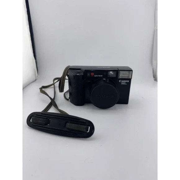 Canon AF35ML Super Sure Shot 35mm Film Camera 40mm f1.9 Lens Black Vintage