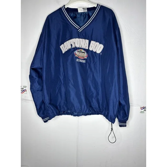 Winners Circle NASCAR‎ Daytona 500 50th Anniversary Windbreaker Navy Blue XL