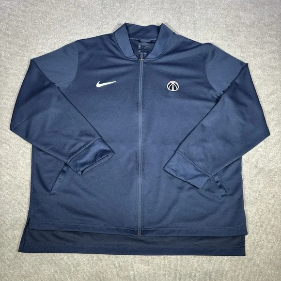 Nike Los Angeles‎ Clippers Warm Up Jacket Mens XXL Full Zip Blue Dri Fit Logo
