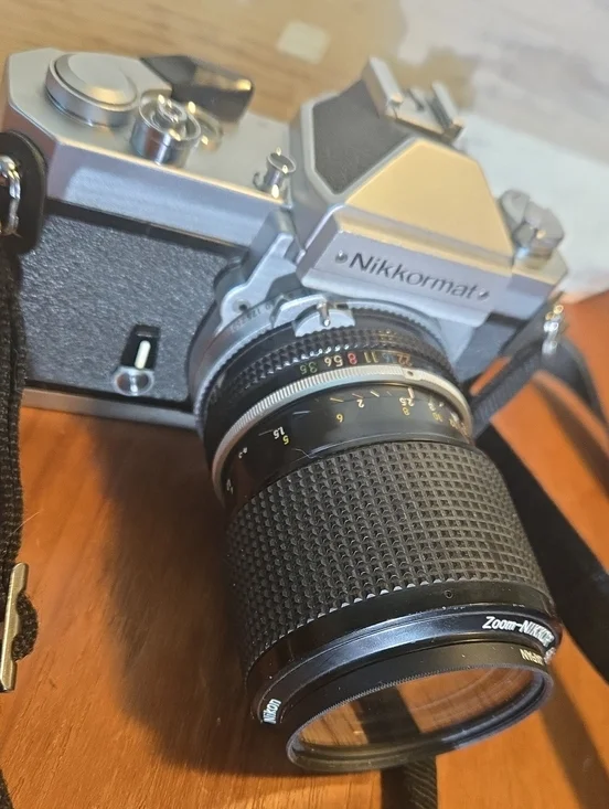 Nikon Nikkormat Silver and Black  Camera