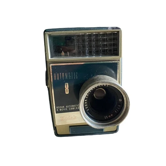 Vintage Kodak‎ Automatic 8 Movie Camera & Film Inside Ektanar Lens