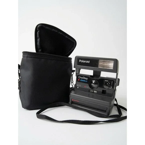 Polaroid OneStep CloseUp 600 Instant Film Camera Gray with Case Vintage Flash